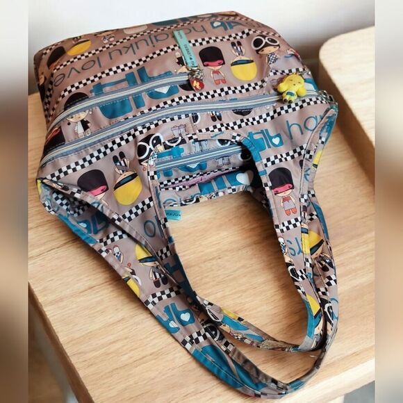 Harajuku Lovers By Gwen Stefani Multicolor Graphic Tote Bag Y2K - Picture 8 of 11